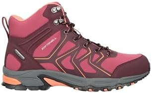 Mountain Warehouse Shadow Waterproof Womens Softshell Boots Berry Womens Shoe Size 7 US | Image 1