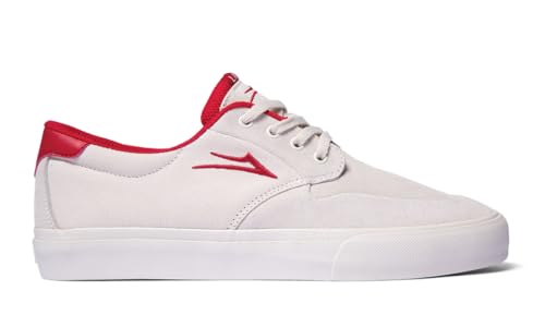 Lakai Men’s Riley 3 Low-Top Skateboarding Shoe - Cream Suede, 9.5 US