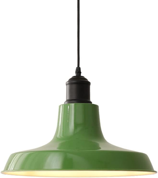 Lustre suspension moderne en métal vert pour illuminer et décorer votre îlot de cuisine