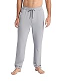 Gaiam Men’s Flow State Pant, Relaxed Fit, 29” Inseam, Stretch Lightweight Material, Sleet, Large