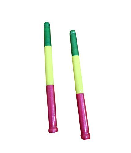 NPRC Navaratri Celebrations Decorative Wooden Dandia Sticks (150 g_Multicolor)