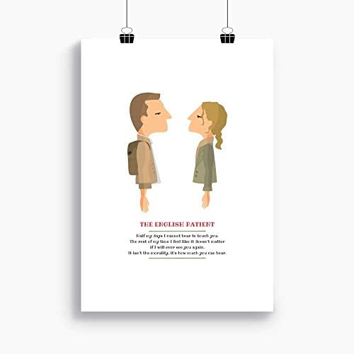 Print “The English Patient". Available in two sizes: A4 / A3. Included a quote from the movie.