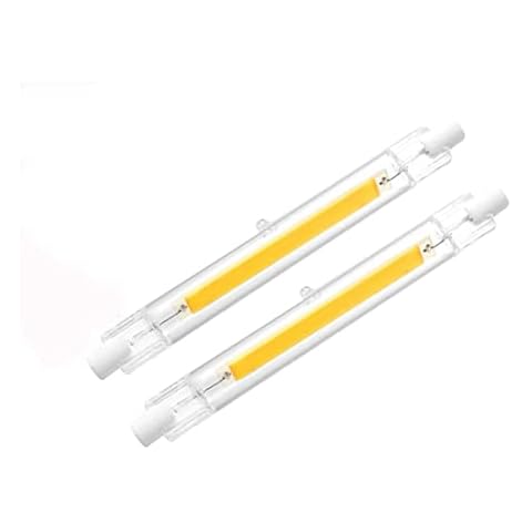 R7S 118mm LED Dimmable 30W Warm White 3000K, R7S LED Bulb, LED R7S 118mm Light Bulb 30W, Equivalent to 100W Halogen Bar, LED Bar Lamp, COB Lamp, AC220-240V,Natural White,118mm30w Cover