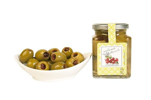 UnOlivo Aceitunas Gordal Caramelizadas Rellenas de Arandanos | Oliva Marinada | Relleno Exquisito | Sabor Mediterraneo