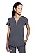 Healing Hands Scrub Top for Women Sonia Top with 3 Pockets Moisture Wicking, 360° Stretch & Recycled Fibers Plus Size - 2274, 2XL, Pewter