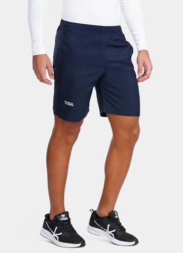 Image of TYKA Mycra Shorts for Men | Polyester Training Shorts | Quick Dry Gym Running Sports Wear Black