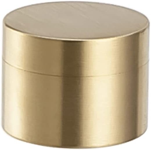 Jewelry Box Brass Jewelry Box Brushed Round Jewelry Organizer Box Medicine and Tea Storage Jar Airtight Storage Container Mini Trinket Boxes Jewelry case Organizer (Color : Jewelry Box S)