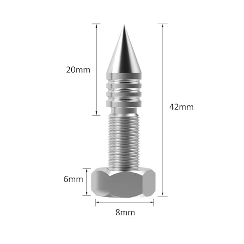 Image of Monosaudio Speaker Spikes, 4 Pcs HiFi Speaker Anti-Vibration Spikes (Without Spike Pad), Isolation Spikes Stand Foot for Speaker, Subwoofer, Amplifier, CD DVD Player(M8)