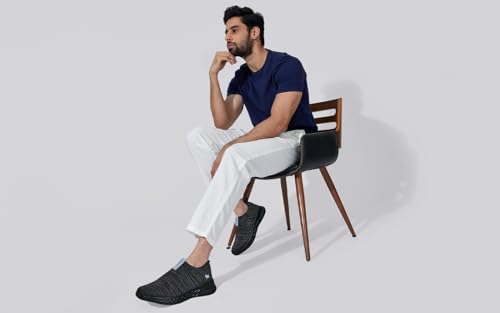 Image of Neeman's Grip Fit Slip Ons for Men | Casual Shoes for Men | Lightweight & Comfortable | Trendy Stylish EVA Sole Shoes | Flexible, Breathable Walking Shoes for Men