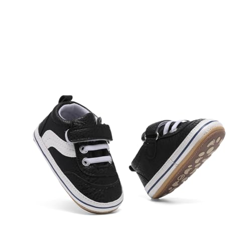Image of Clowora Baby Boys Girls Shoes Non-Slip Rubber Sole Sneakers Infant First Walking Toddler Crib Shoes Newborn Loafers Flats.