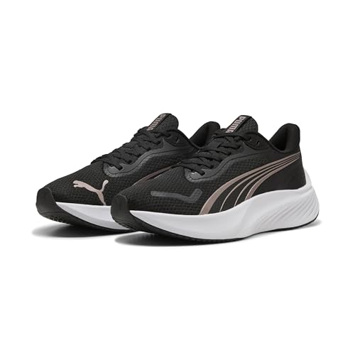 PUMA Unisex Pounce Lite Straßen-Laufschuh, Black Rose Gold, 40 EU