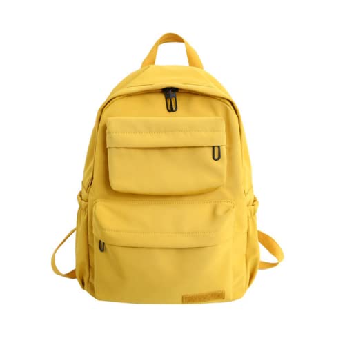 Mochila de viaje, impermeable, resistente a la moda, escuela, estudiantes, escuela, escuela, para mujeres y hombres, mochila casual, Amarillo, Large