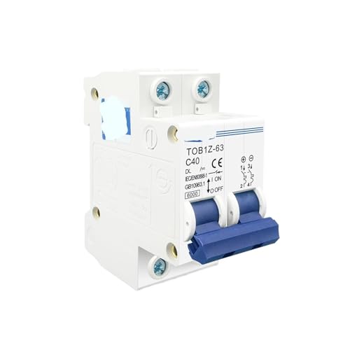 Disjoncteur miniature 2P 32A 6kA boîtier modulaire pour circuit électrique bipolaire