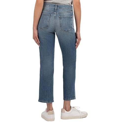 KUT from the Kloth Women's Elizabeth High Rise Straight Leg Front Inset Pockets2