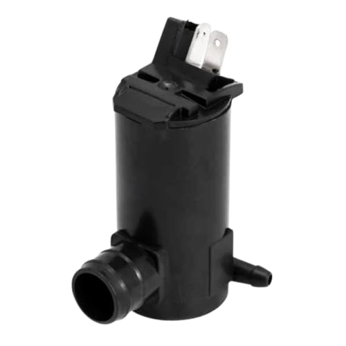 Bomba de Agua de Lavado de Parabrisas, Parabrisas Bomba de Lavado de Parabrisas, Compatible con Honda, OEN 38512SDAA01, 2 pines, PVC, Negro