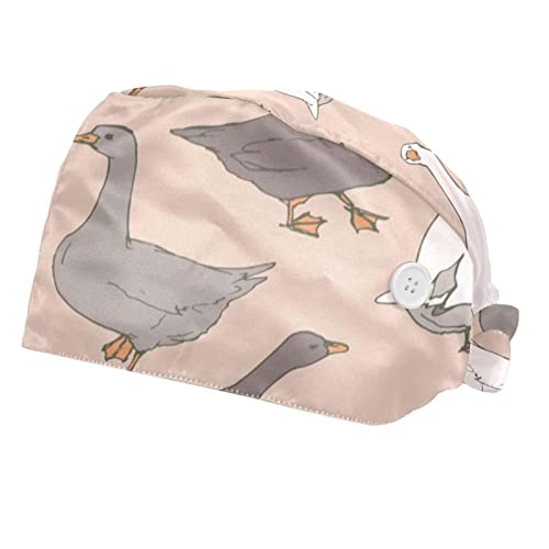 Chapeaux bouffants oie avec bandeau anti-transpiration pour homme et femme