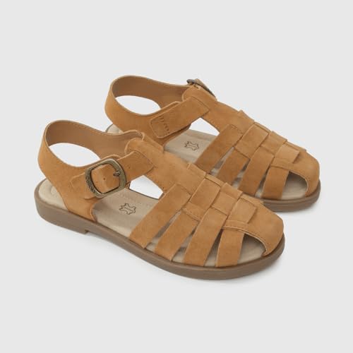 Image of Kid Girls Fisherman Buckle Sandals - Comfortable Summer Sandals with Closed Toe & Adjustable Strap for Daily Wear & Outdoor Play