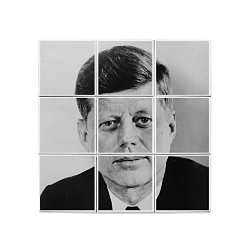 Carreaux céramique JFK portrait mural pour remplacer les tableaux poussiéreux