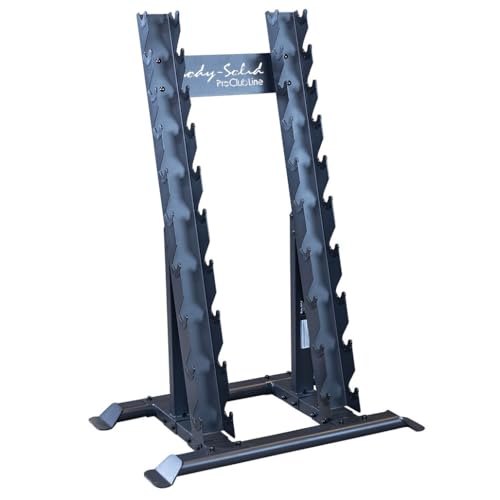Body-Solid (SRD300) Pro Clubline Dumbbell Rack, Compact Vertical Storage for Commercial and Home Gym...