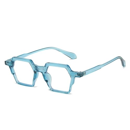 Montures de lunettes hexagonales à rivets rétro en acétate pour verres correcteurs