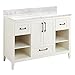 Signature Hardware 953346-48-VES-0 Burfield 49" Single Vanity Set with Cabinet and Vanity Top