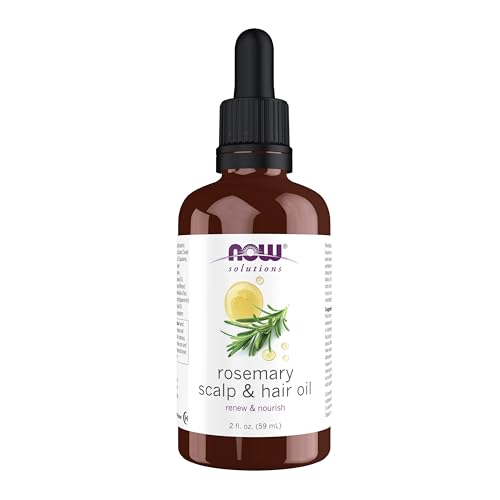 NOW Solutions Rosemary Scalp and Hair Oil with Biotin Pumpkin Seed and Argan Oils Pre-Wash or Leave-In Scalp Treatment 2 fl. oz.