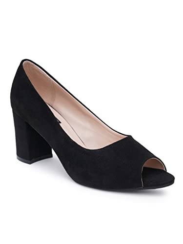 Image of SHERRIF Women's Peep Toe Block Heel Slip-On