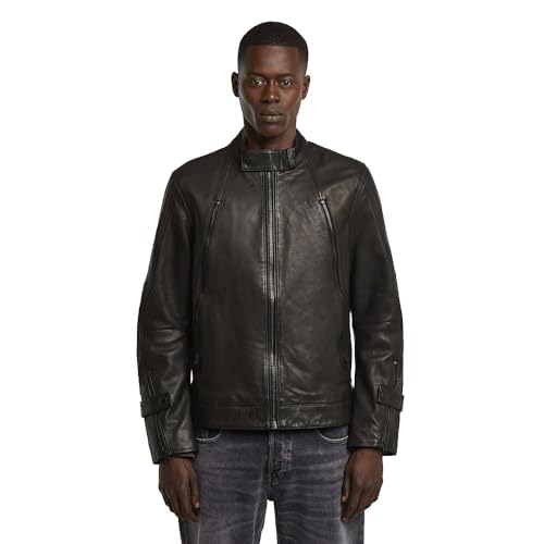 G-STAR Biker Leather Jkt veste motard cuir noir homme