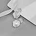 FILMOON Silver Leaf Dangle Earring for Women Fashion Statement Jewelry
