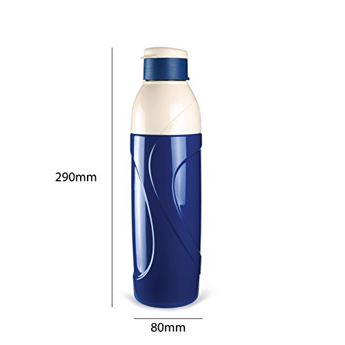 Image of Cello Plastic Puro Classic Insulated Water Bottle (900ml, Assorted) - Set of 4