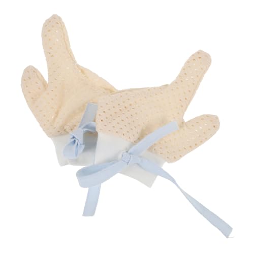 Toyvian 1Pair Mittens Comfortable Finger Stop Gloves for Newborns Breathable Yarn Thumb Cover for Protection Hand Protector