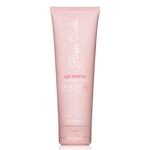 Rizos Curls Light Hold Gel – Flexible, Flake-Free, Frizz-Free Hold & Shine – Defines & Moisturizes Wavy, Curly, Coily 1a–4c Hair Types with Aloe Vera – Sulfate, Silicone & Paraben Free