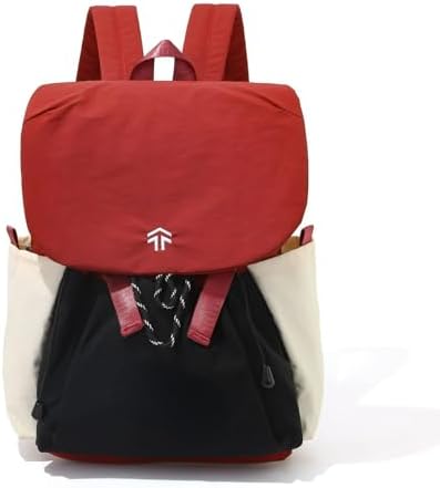 Japanese Style Travel Backpack Outdoor Hiking Camping Rucksack TrendySchool Bag for Commuting City Exploring Adventures (Red,Medium) image 3