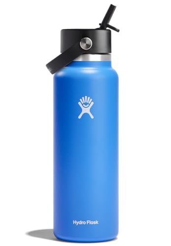 Hydro Flask Water Bottle - Insulated Stainless Steel - Wide Straw...