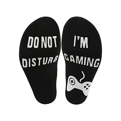 Do Not Disturb I'm Gaming Playing Funny Cotton Socks Gamer Socks Funny Ankle Socks Great Gift For Gamer Lover (Gaming Black) Cover