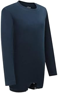 Special Needs Clothing Kids Popper Vest Long Sleeve Bodysuit with Crouch Snap Button, Adaptive Clothing for Children with Special Needs, Supersoft Cotton Elastane Fabric, By Kaycey