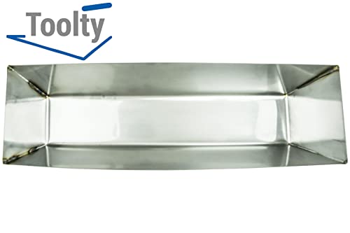 Toolty Stainless Steel Plasterers Mud Pan - 14" - 360mm - for Holding Mixing Plastering Drywall Grouting Jointing - DIY - TLTY-4901 - Image 4