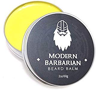 Modern Barbarian Beard Balm and Conditioner 2 oz 100 Pure Organic Natural Unscented for Groomed Beard Growth Mustache Skin for Men Jojoba Avacado and Argan Oil