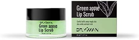 Lip Scrub, Lip Scrubs Exfoliator Moisturizer Dr.YIMAN Sugar Lip Scrub, Lip Exfoliator Scrub for Dry and Chapped Lips,Anti-Aging and Temping, Lip Mask, Lip Care Products, Lip Scrubber (Green Apple)