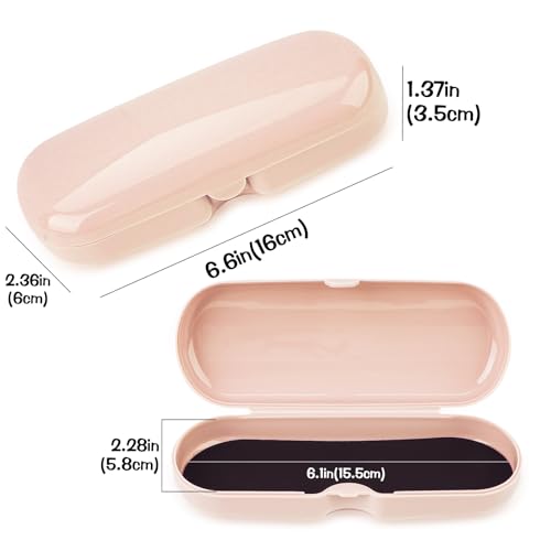Image of 2 Pcs Plastic Eyeglasses Cases, Portable Transparent Eye Glasses