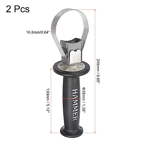Uxcell A22021600UX0594 Hollow Front Auxiliary Handle Impact Drill Accessories thumb #1
