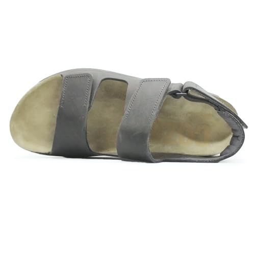 Image of ECCO Mens Cozmo 500944 Leather Steel Sandals 9-9.5 US