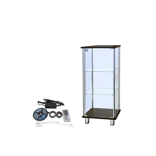 �K���X�R���N�V�����P�[�X JONY �W���j�[ �w�ʃK���X�^�C�v ��40cm �X���� ���[�^�C�v RGB�}���`�J���[LED�Z�b�g ���t �K���X�P�[�X �f�B�X�v���C���b�N �n���Ƌ� �R���N�V�������b�N (����90cm �u���E���{RGB�}���`�J���[LED�t)