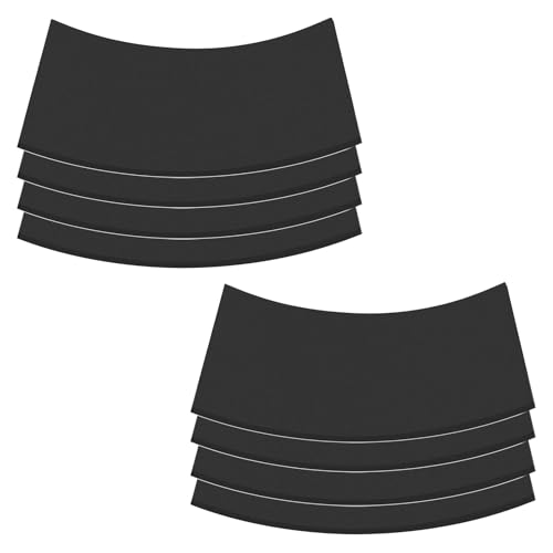 8Pcs Black EVA Foam Pad 6in x 6in x 1/8in High Density Closed Cell Foam Sheet, Soundproofing & Flame Heat Resistant & Without Leaving Residue for Appliances Crafts Outdoor Furniture DIY Electronics