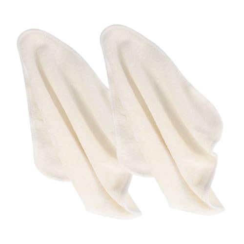 BEBEMOKO 2個 洗顔布 メイク落としクロス シャワーウォッシュクロス フェイス ダスター ベビー手ぬぐい 洗顔料 除去手ぬぐい 服を洗う フェイスタオル 竹の繊維 Beige