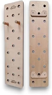 Arcus Wooden Peg Board for Gym & Climbing, Wall-Mounted Baltic Birch Strength Training Board with Pegs – Grip & Forearm Wo... Price In India