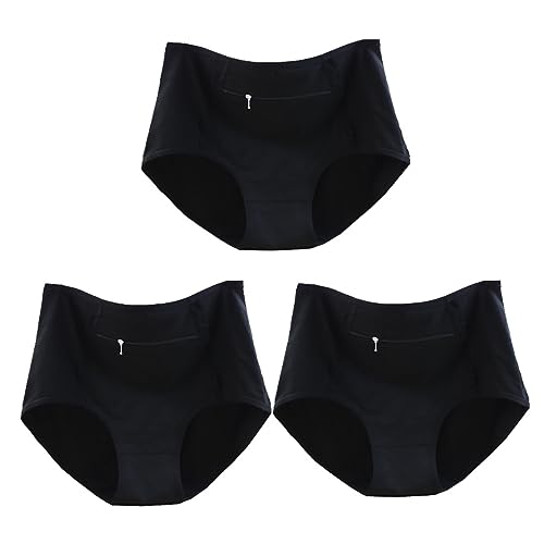 Évitez les vols : culotte poche secrète femme sous-vêtement de sécurité sans couture taille XXL
