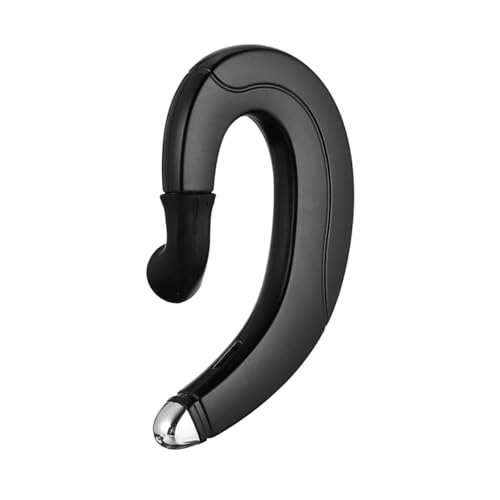 CONGARTENO Auriculares Inalámbricos Resistentes al Agua con Gancho para Oreja Diseño Ergonómico y Micrófono para Deporte y Conducción Color Negro