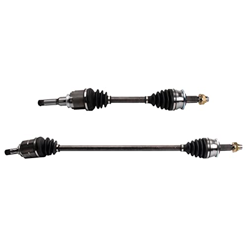 Image of TRQ Front Driver and Passenger Side CV Axle Assembly Set 2 Piece Compatible with 2012-2018 Chevrolet Sonic 1.8L Automatic