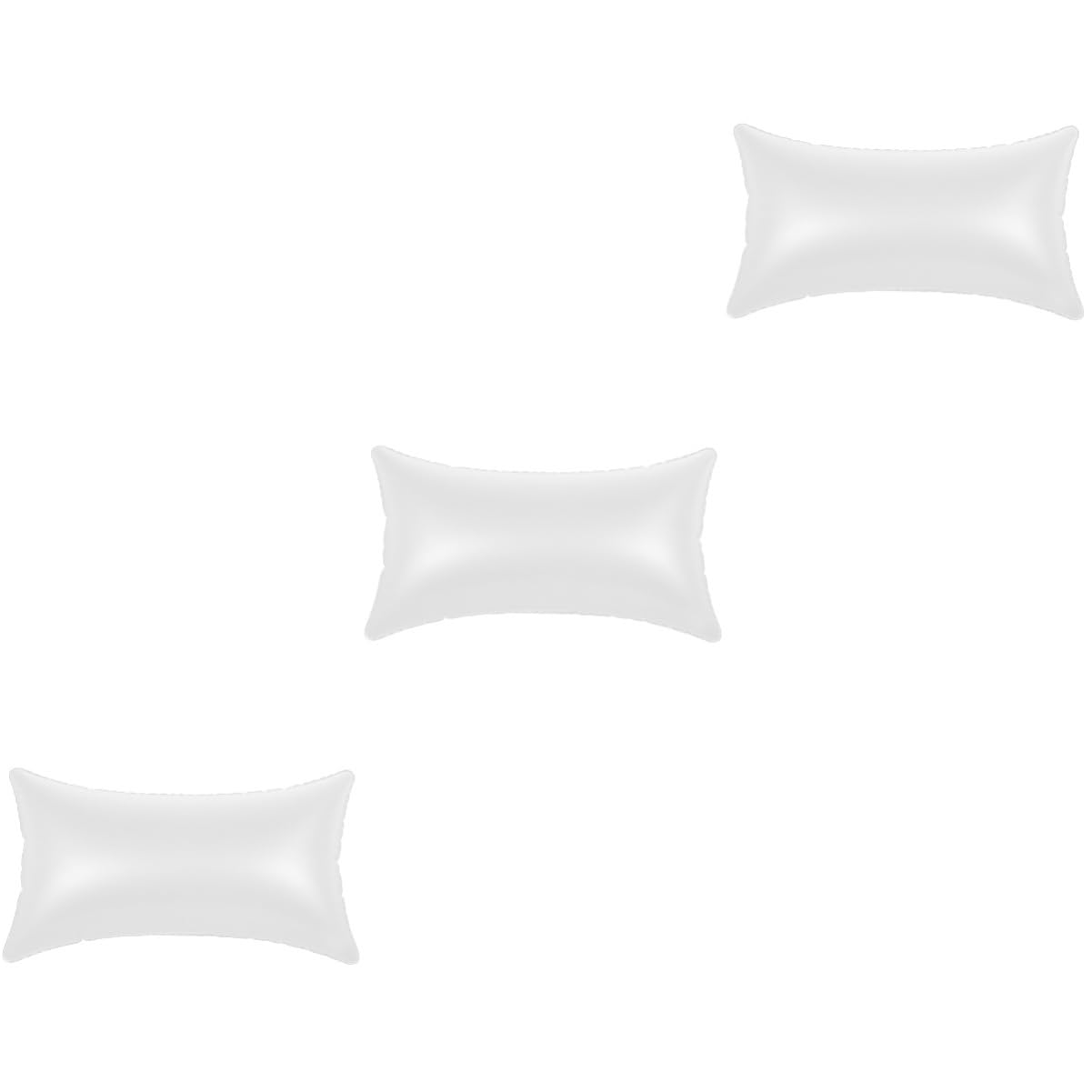 PRETYZOOM 3pcs Portable Inflatable Pillow Insert Outdoor Decorative Pillow Neutral Throw for Camping Patio Sofa
